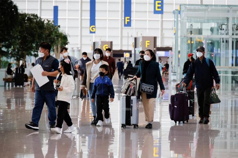 圖為韓國仁川機場示意圖。（、